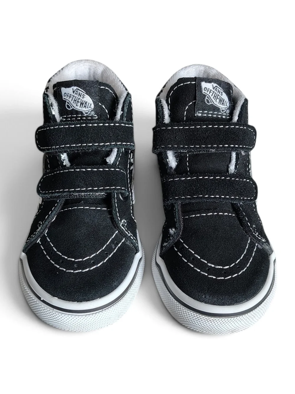 Vans Toddler Sk8-Mid Reissue V Glow Dino Skeleton Sneakers Black Size 8T